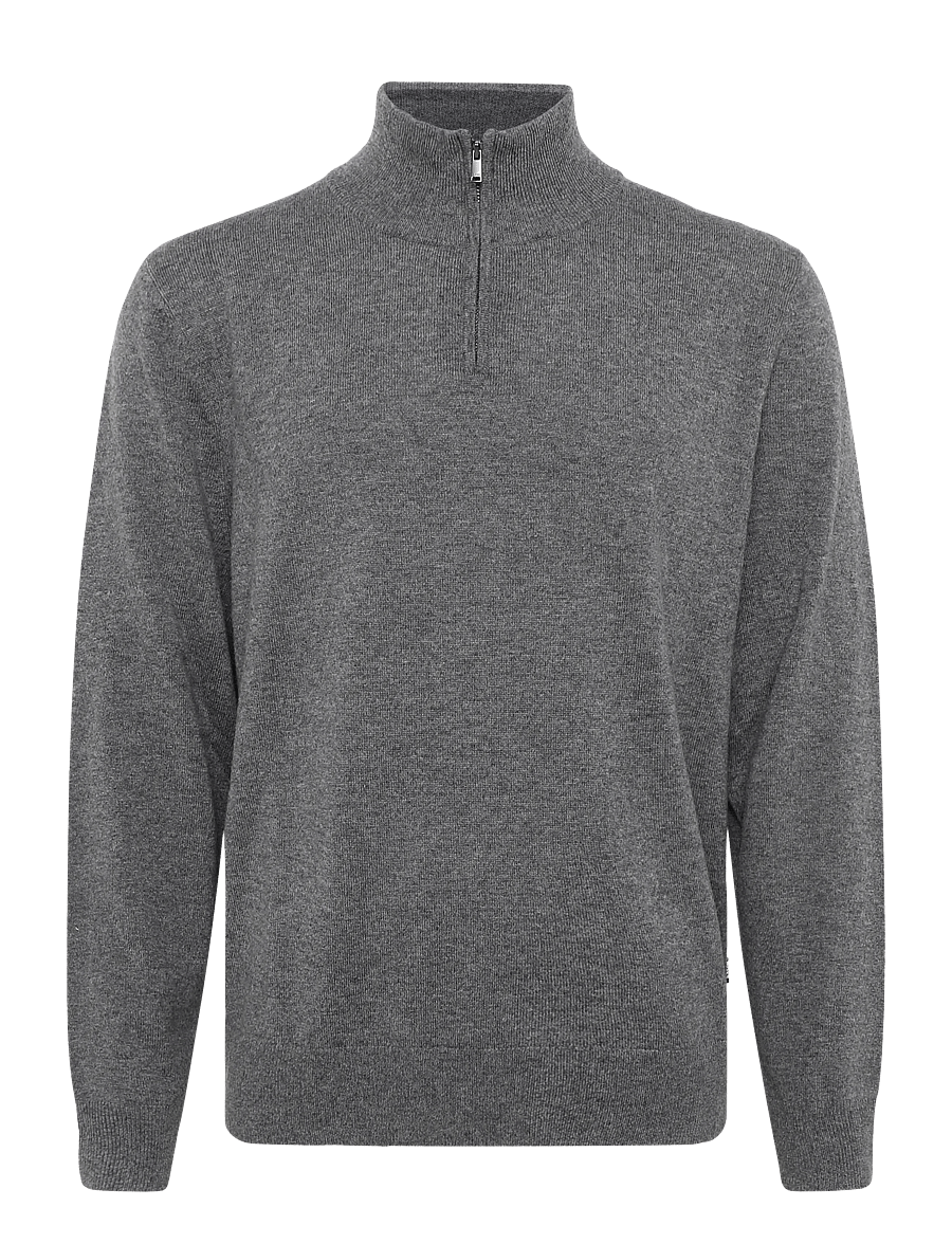 BOSS - H-Hemarlo - half zip jumpers - medium grey - 0