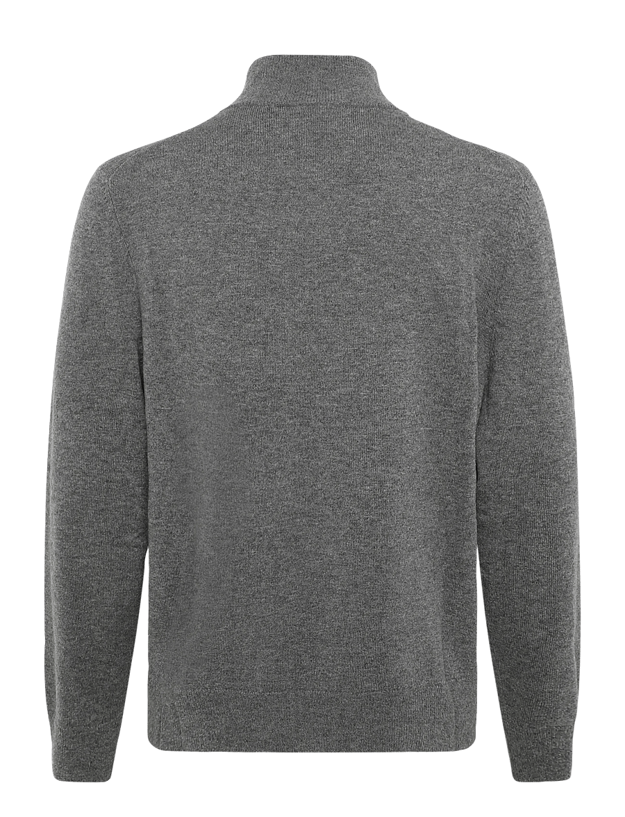 BOSS - H-Hemarlo - half zip jumpers - medium grey - 1