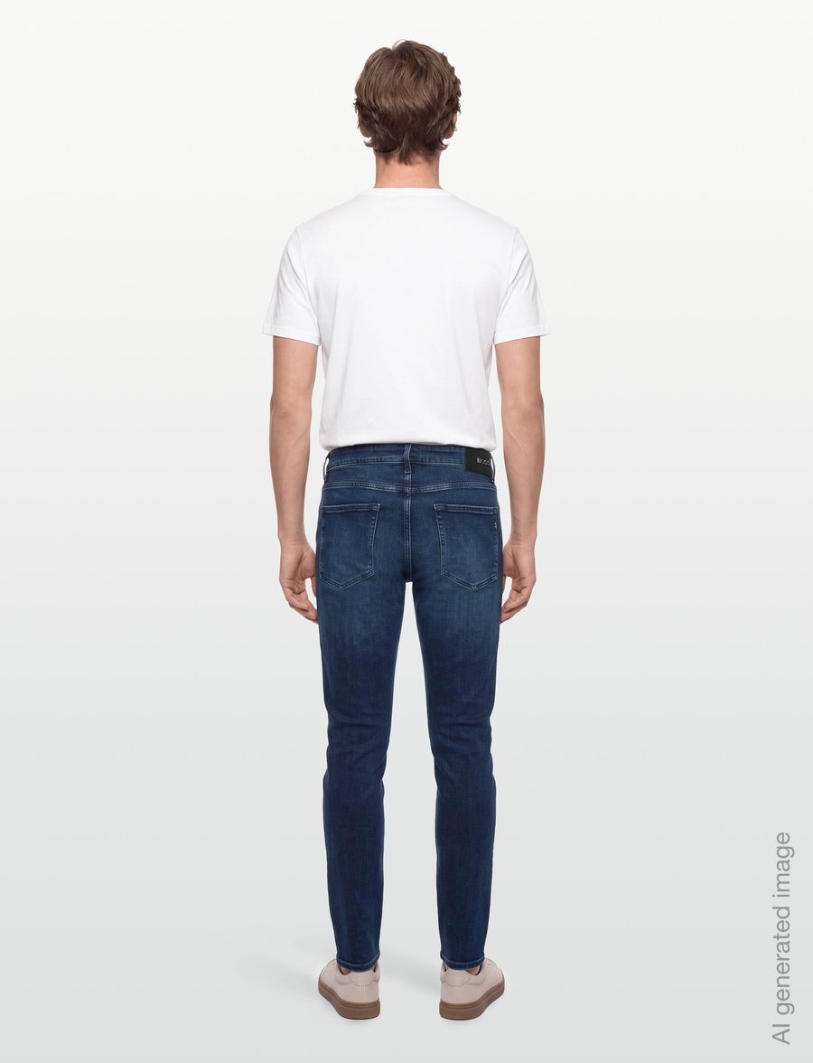 BOSS - C-Re.Maine - klassikalised teksad - navy - 4