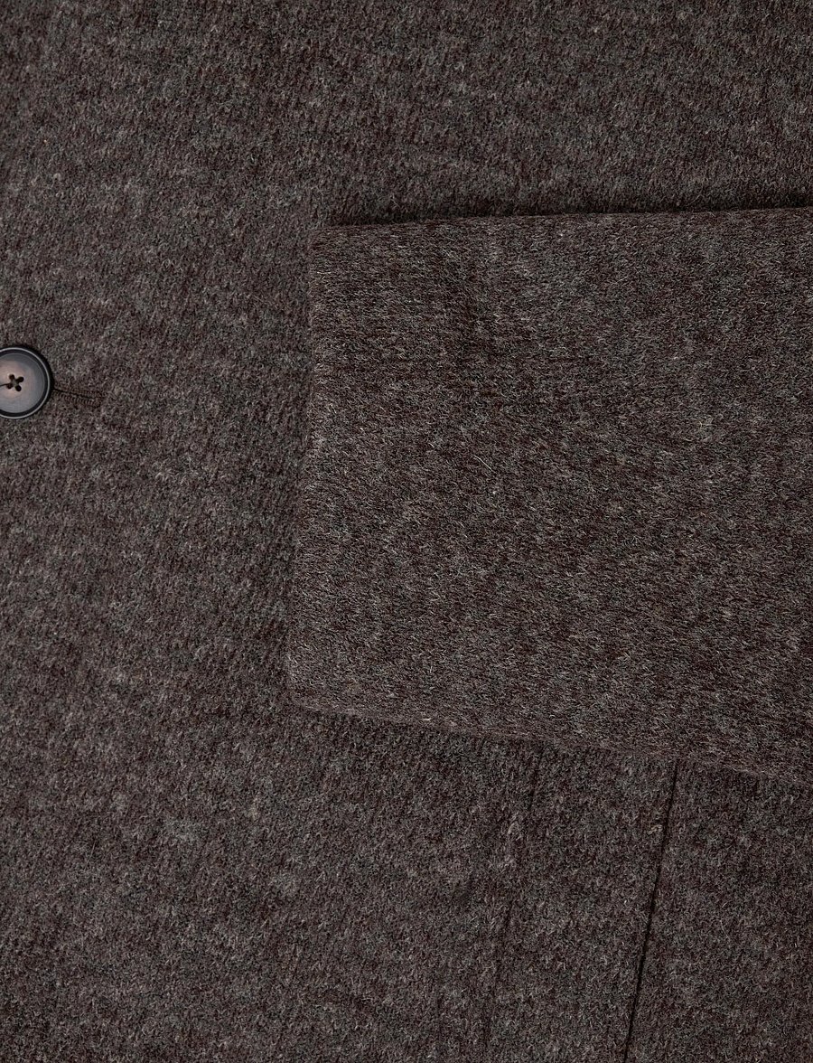 BOSS - C-Coxtan-J-264 - wool coats - dark brown - 4