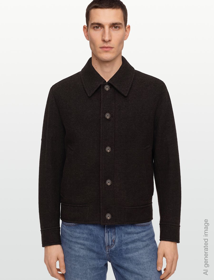 BOSS - C-Charly-264 - wolljacken - dark brown - 3