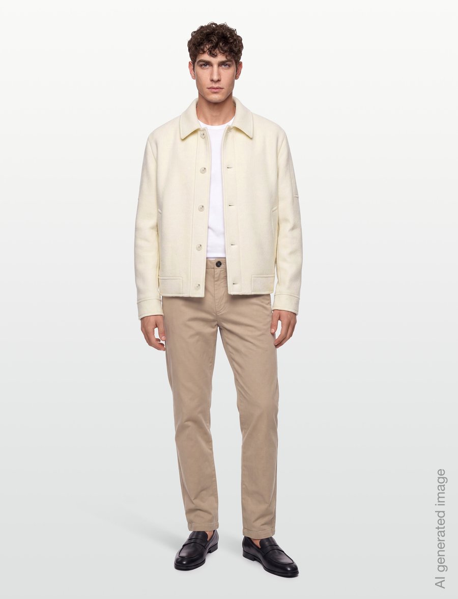BOSS - C-Charly-264 - villased jakid - open white - 0