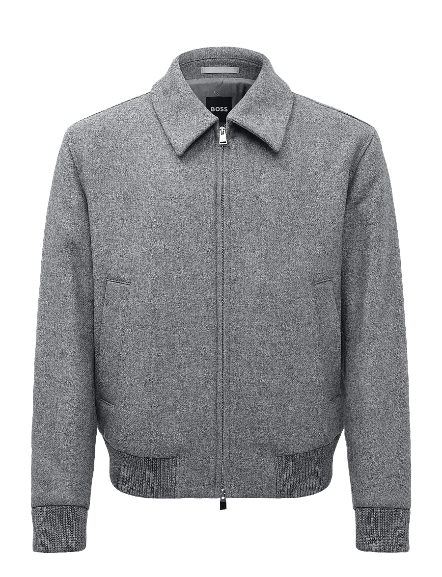 BOSS - H-Charly-264 - uldjakker - medium grey - 0