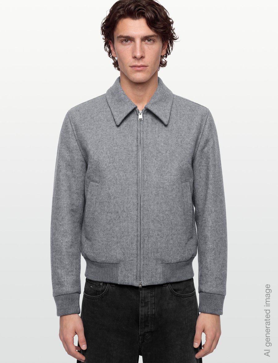 BOSS - H-Charly-264 - uldjakker - medium grey - 3