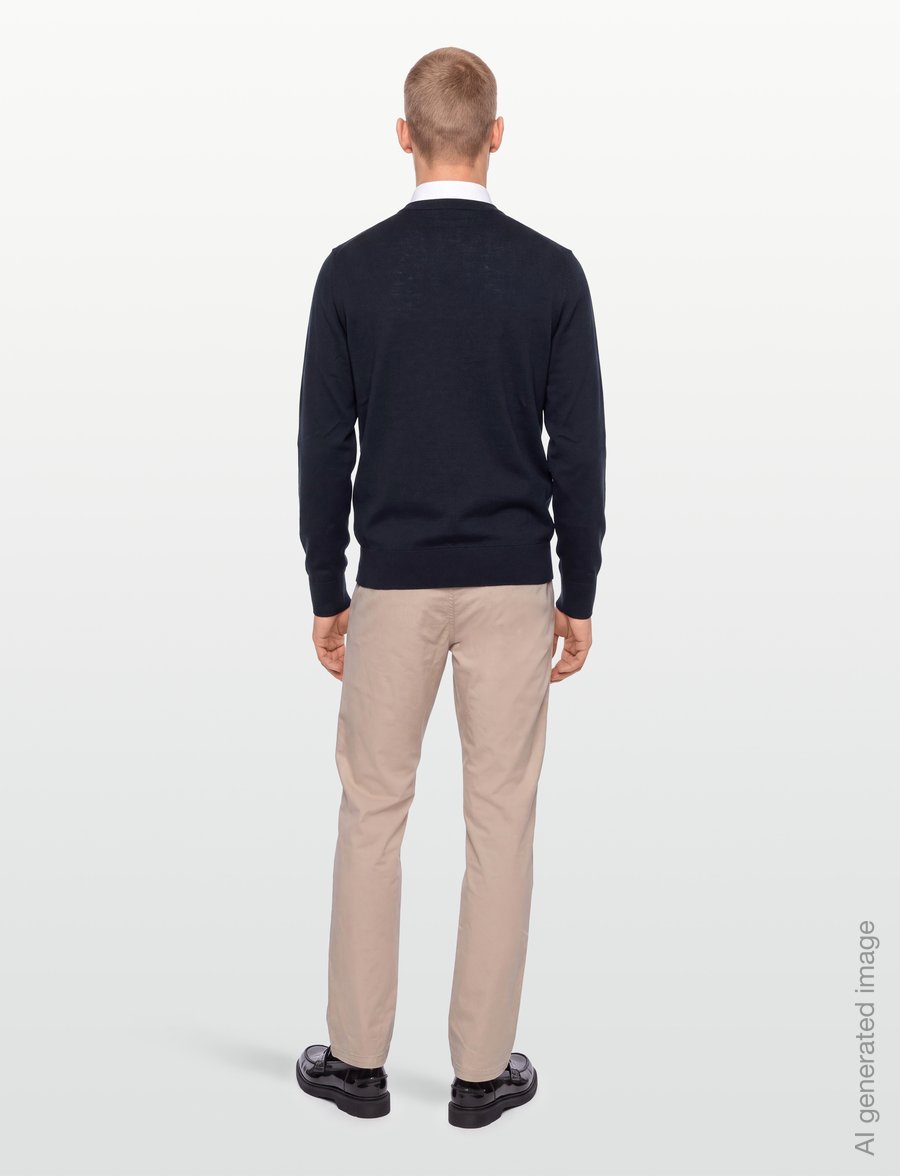 BOSS - H-Melba-L - v-ausschnitt - dark blue - 4