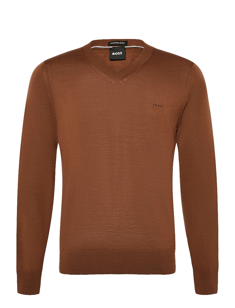 BOSS - H-Melba-L - v-hals - medium brown - 0