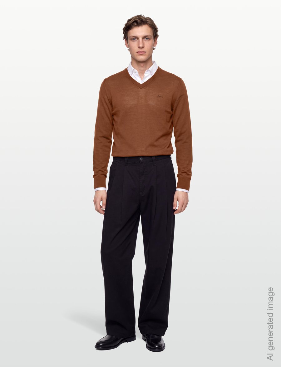 BOSS - H-Melba-L - v-kaelusega - medium brown - 0