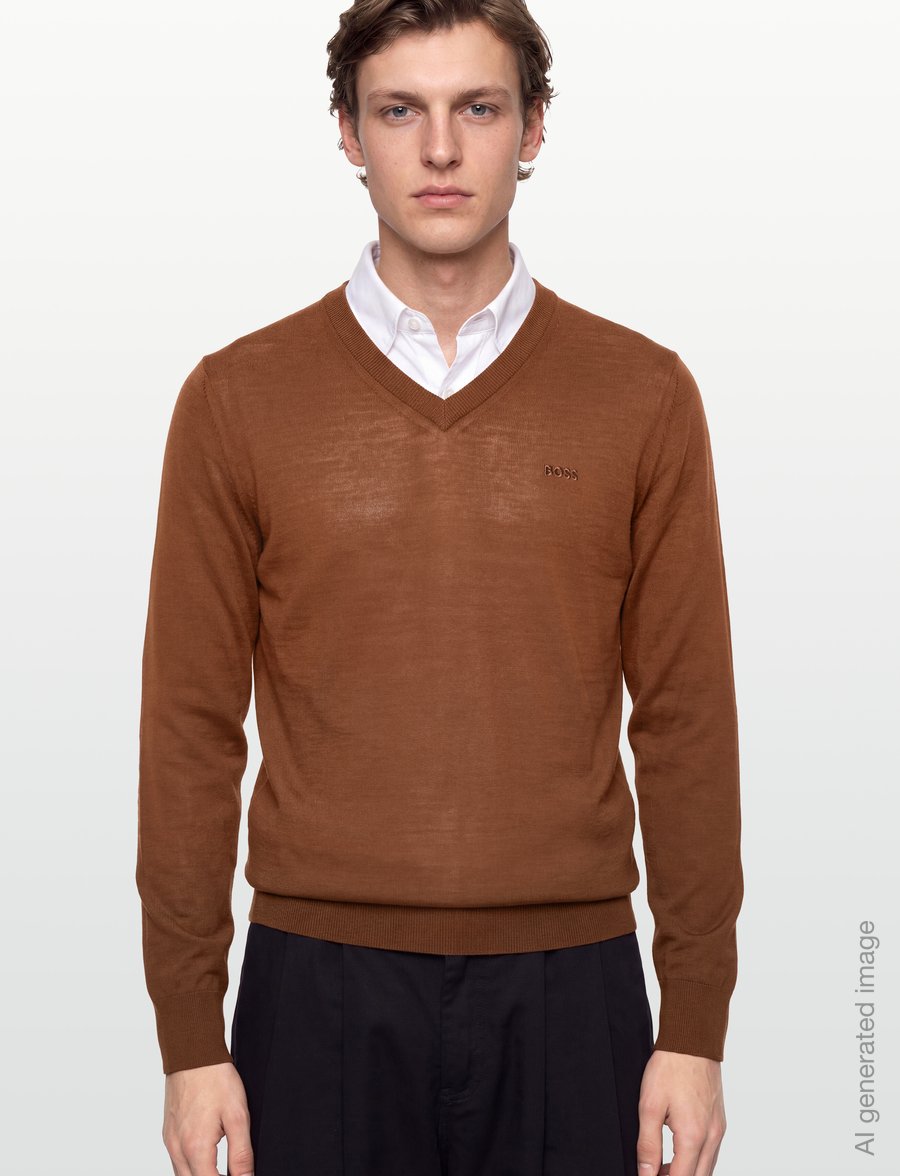 BOSS - H-Melba-L - v-kaelusega - medium brown - 3