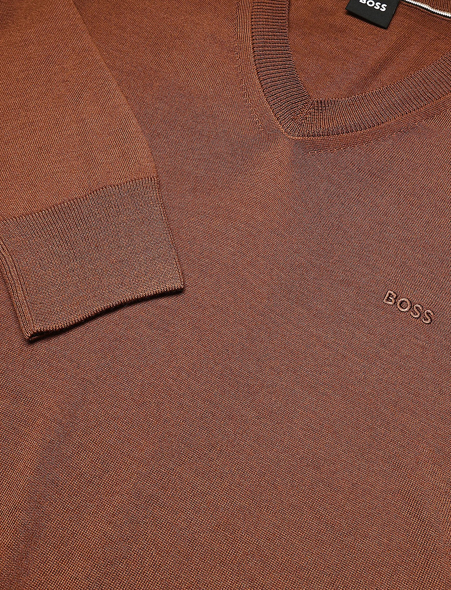 BOSS - H-Melba-L - v-hals - medium brown - 2
