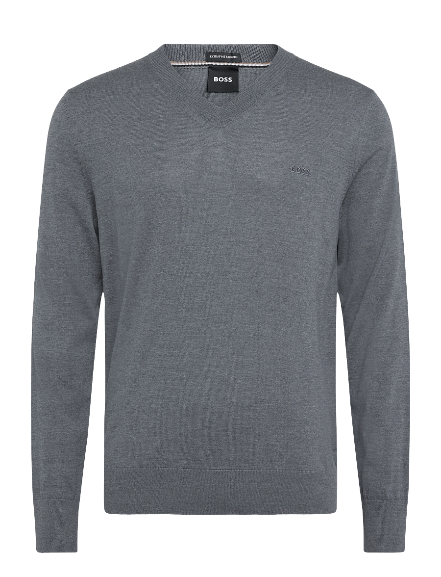 BOSS - H-Melba-L - v-hals - medium grey - 0