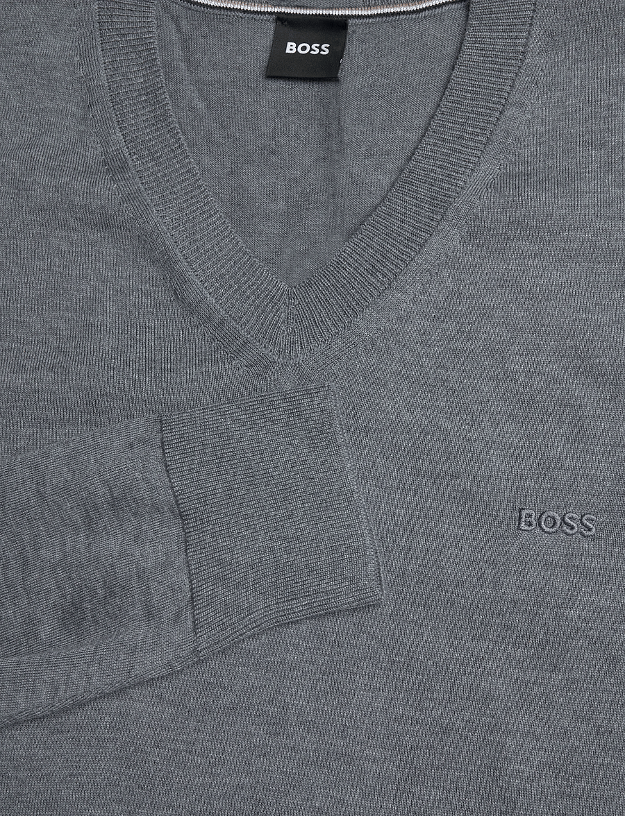 BOSS - H-Melba-L - v-hals - medium grey - 2