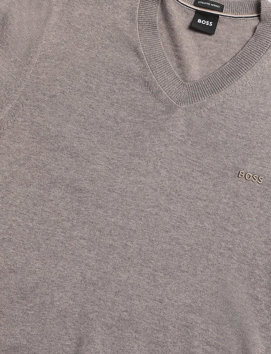 BOSS - H-Melba-L - v-ausschnitt - open brown - 2