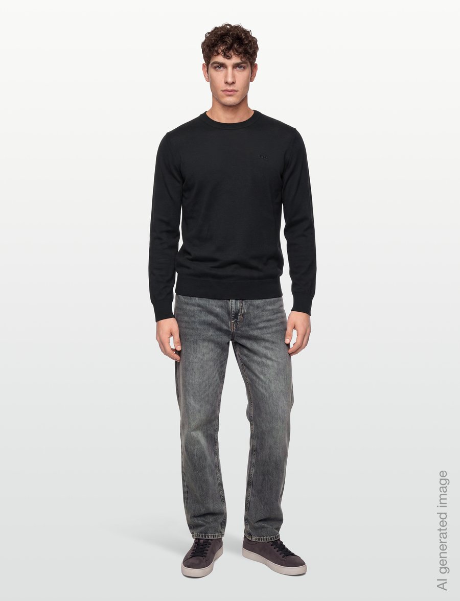 BOSS - H-Leno-L - rundhals - black - 0