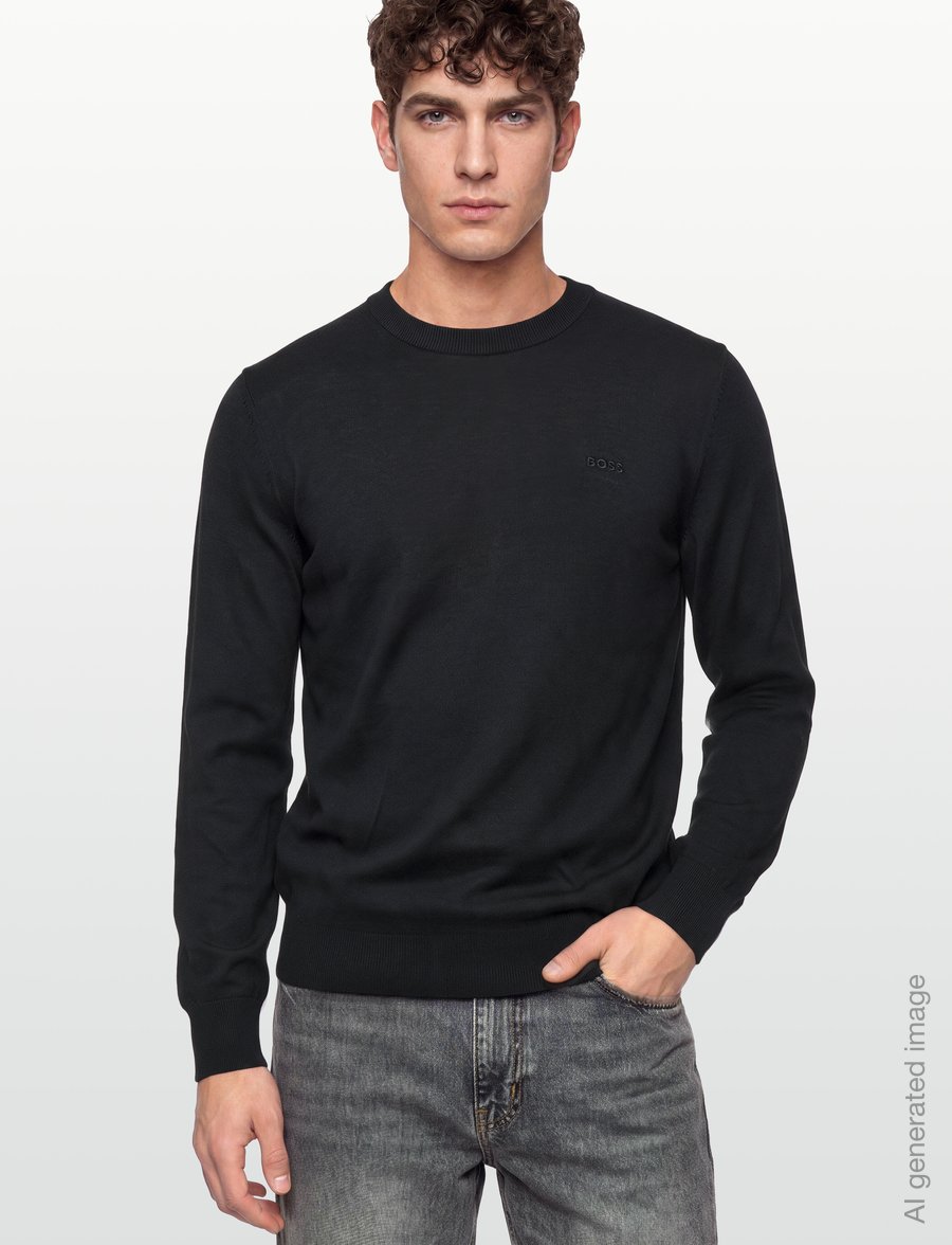 BOSS - H-Leno-L - rundhals - black - 3