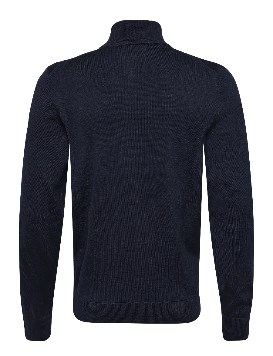 BOSS - H-Balonso-L - pullover mit durchgehendem reißverschluss - dark blue - 1