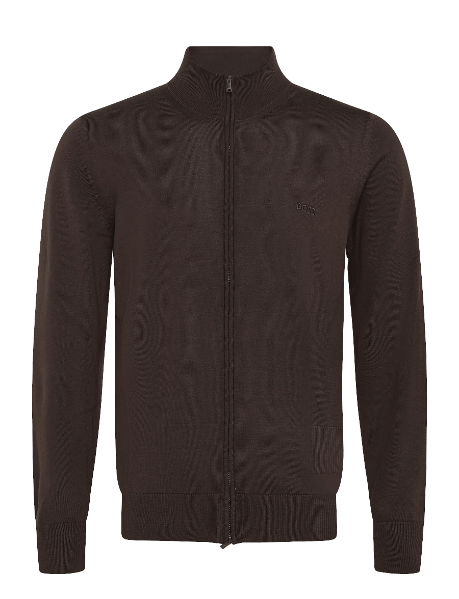 BOSS - H-Balonso-L - lukuga džemprid - dark brown - 0