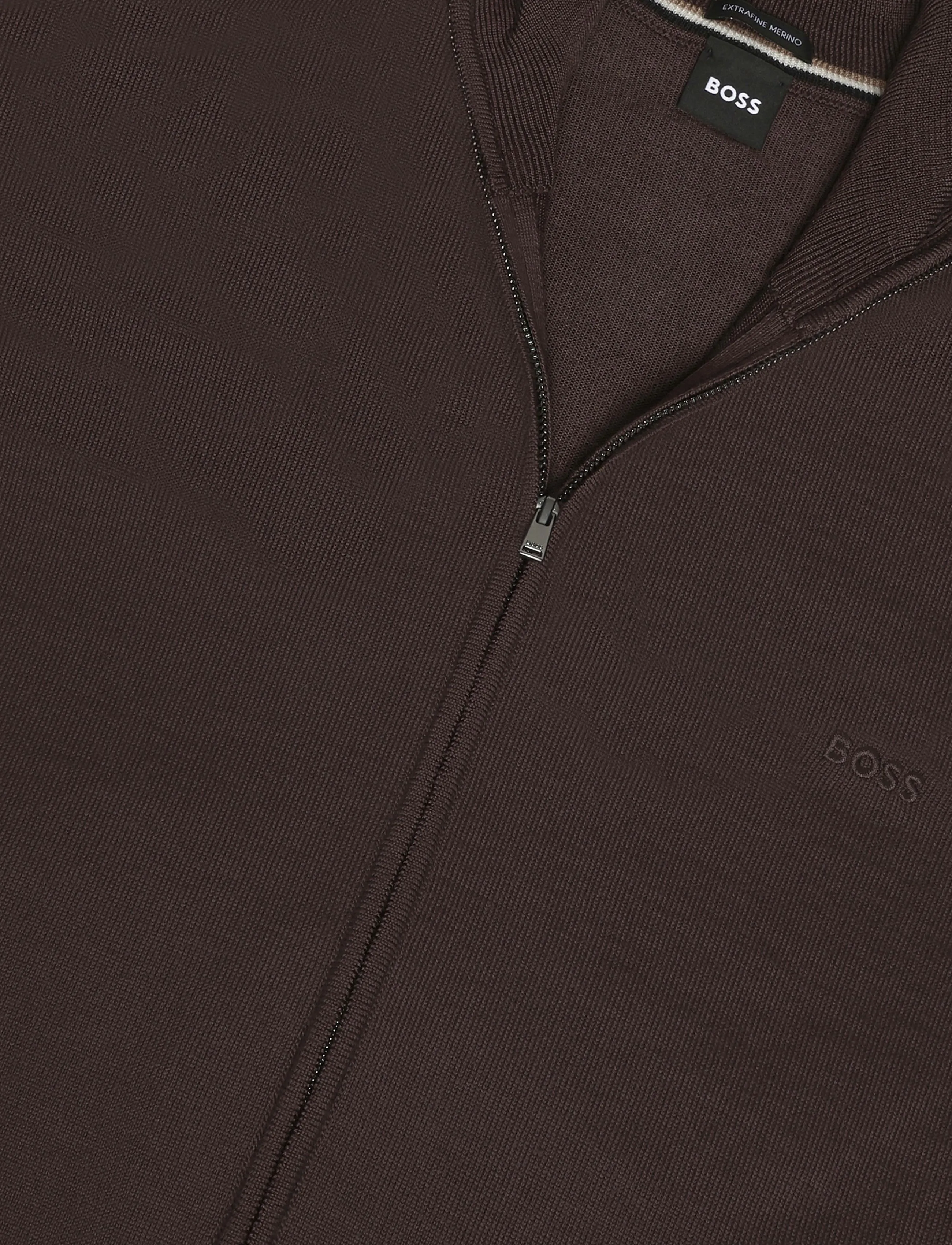 BOSS - H-Balonso-L - lukuga džemprid - dark brown - 2