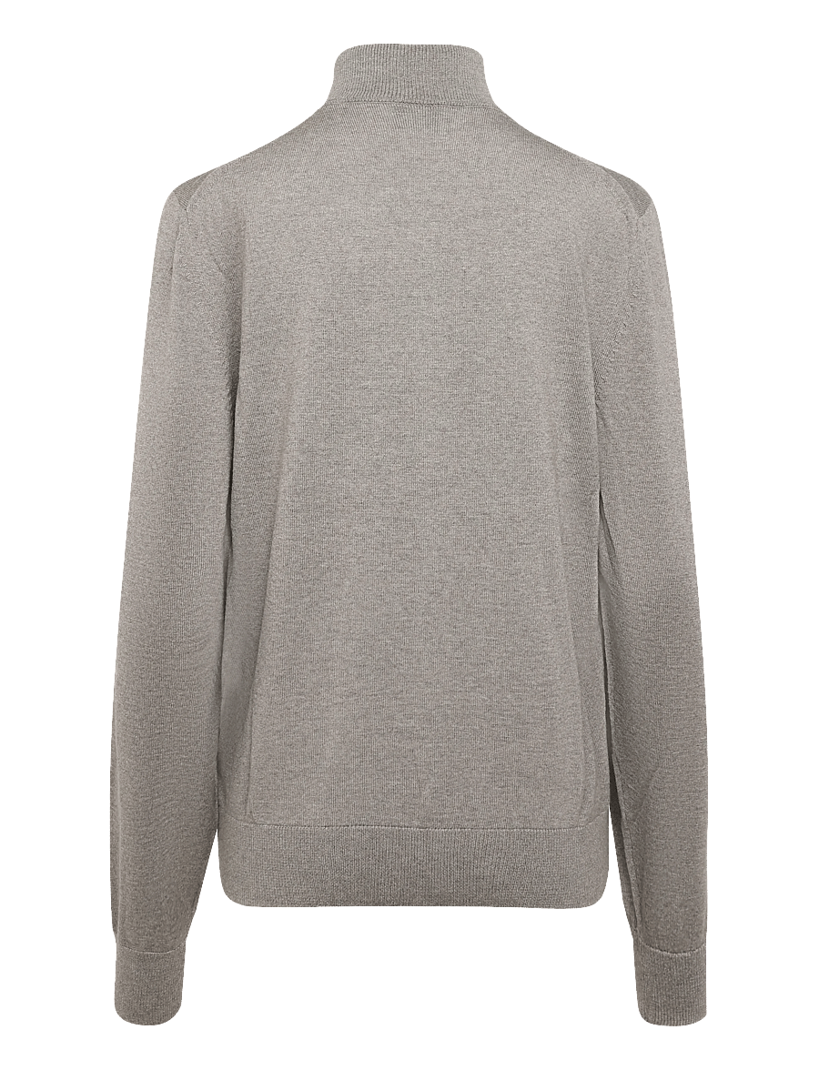 BOSS - H-Balonso-L - pullover mit durchgehendem reißverschluss - open brown - 1