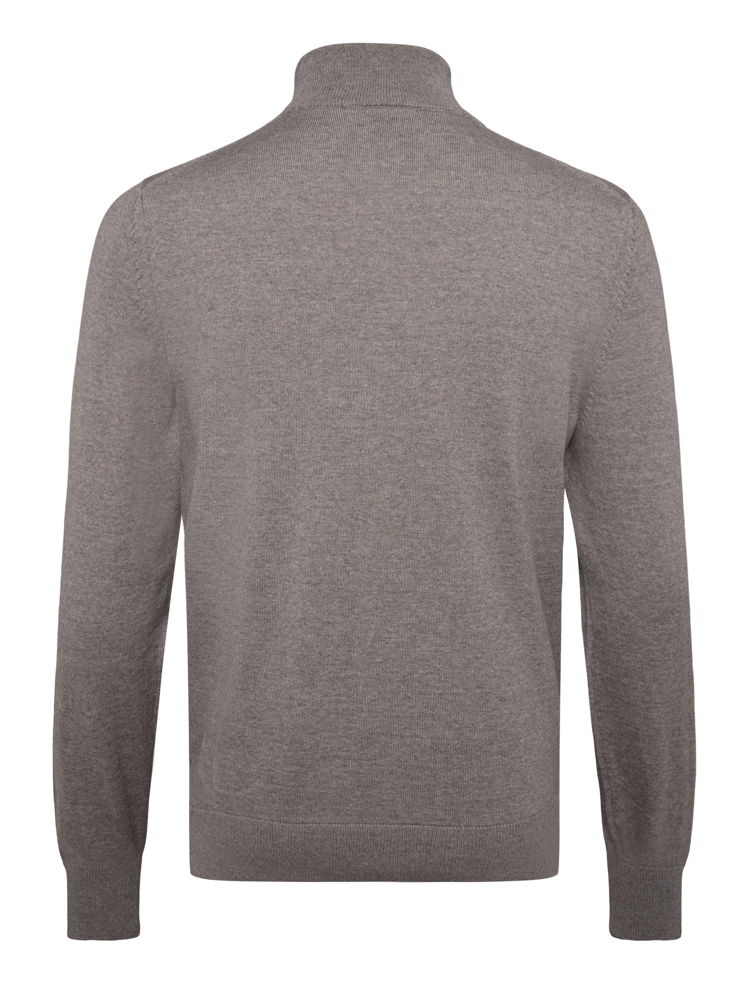 BOSS - H-Ebenji-L - pullover mit halbem reißverschluss - open brown - 1