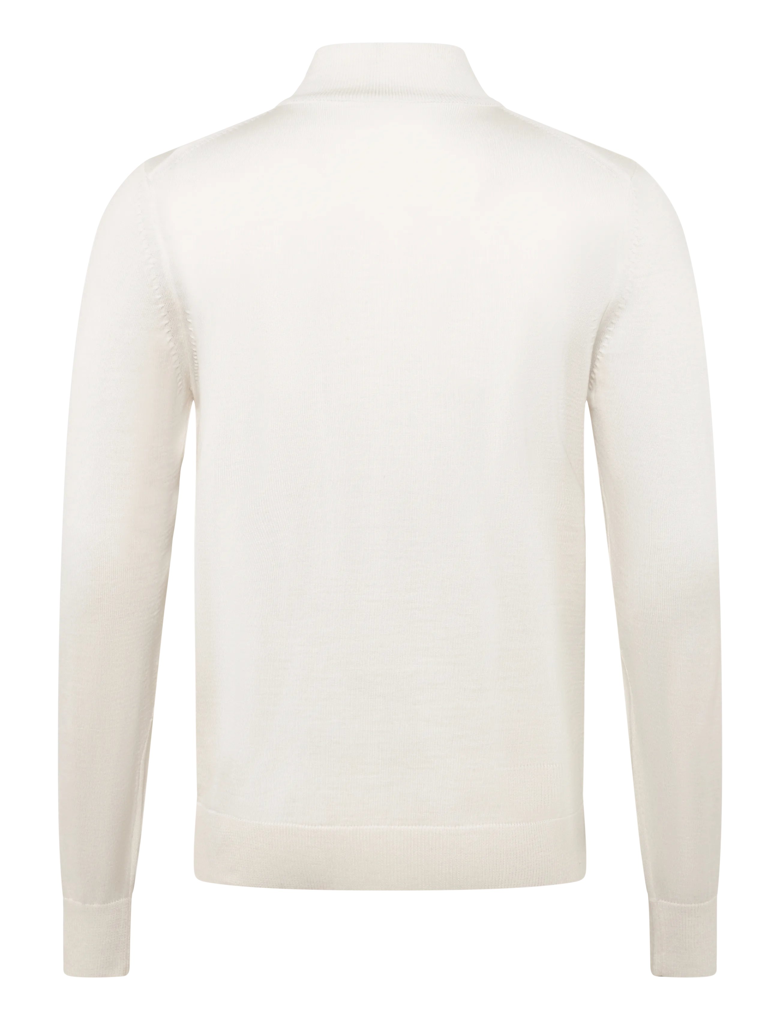 BOSS - H-Ebenji-L - pullover mit halbem reißverschluss - open white - 1