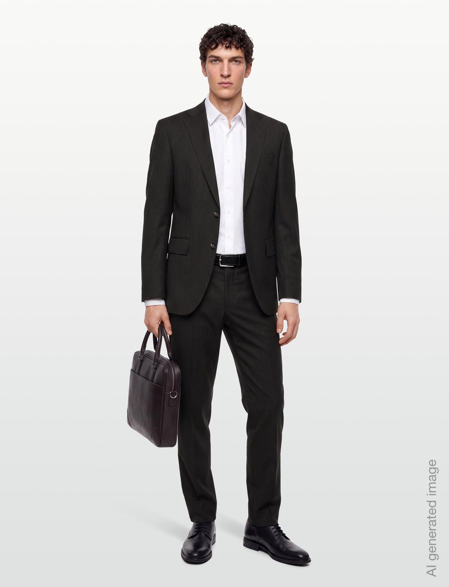 BOSS - H-Jeckson-2Pcs-263 - anzüge - dark brown - 0