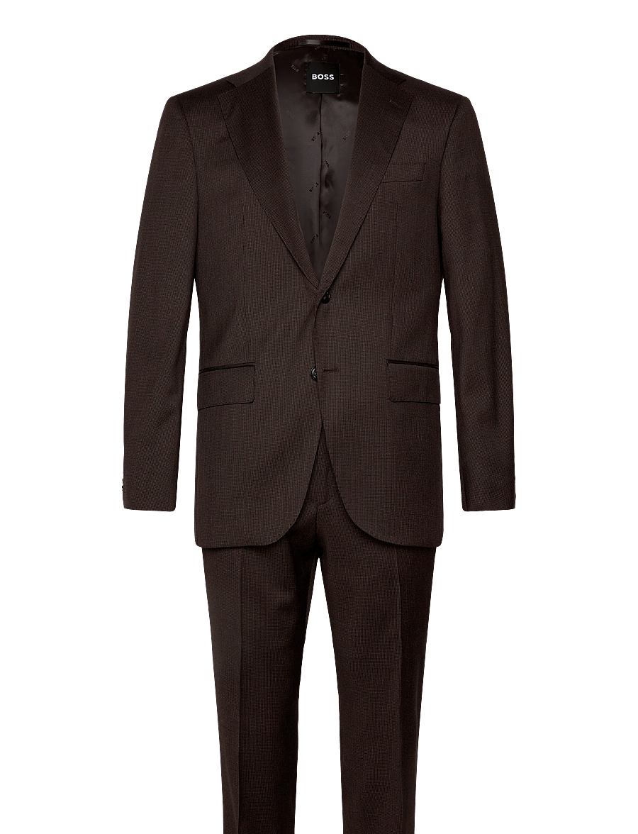 BOSS - H-Jeckson-2Pcs-263 - kostymer - dark brown - 0
