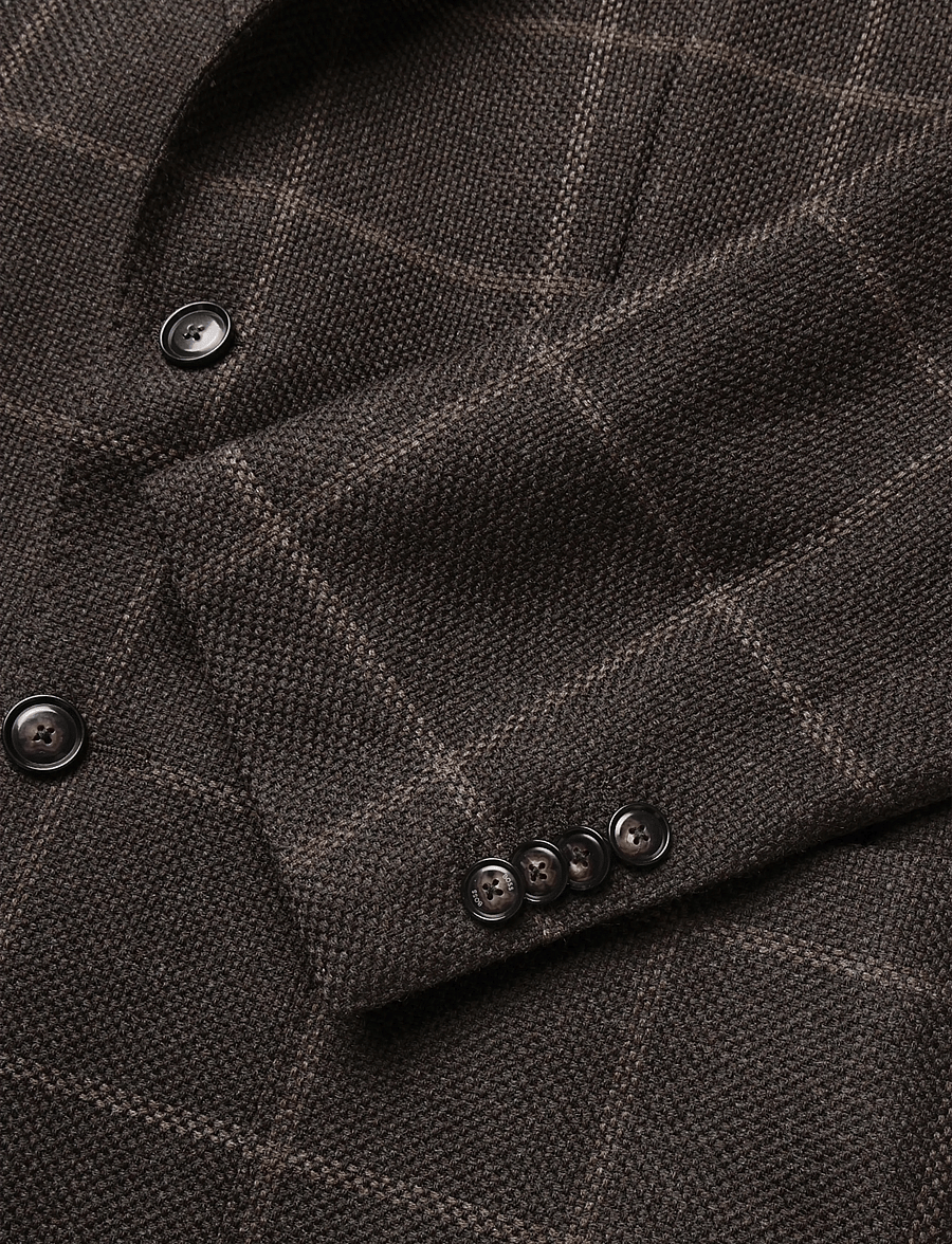 BOSS - H-Hutson-2PP-263 - single breasted blazers - dark brown - 4
