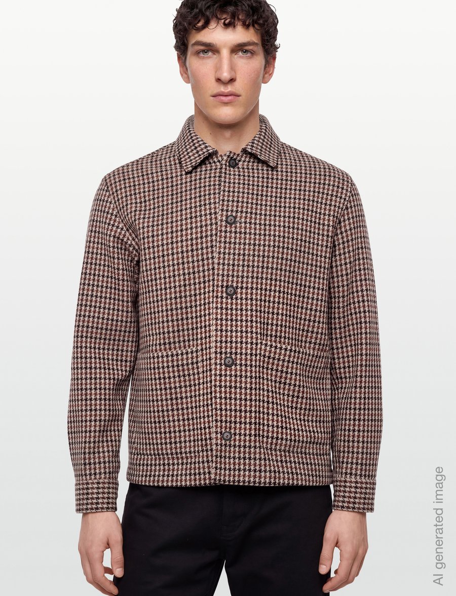 BOSS - C-Carper-OS-2pp-264 - wolljacken - open brown - 3