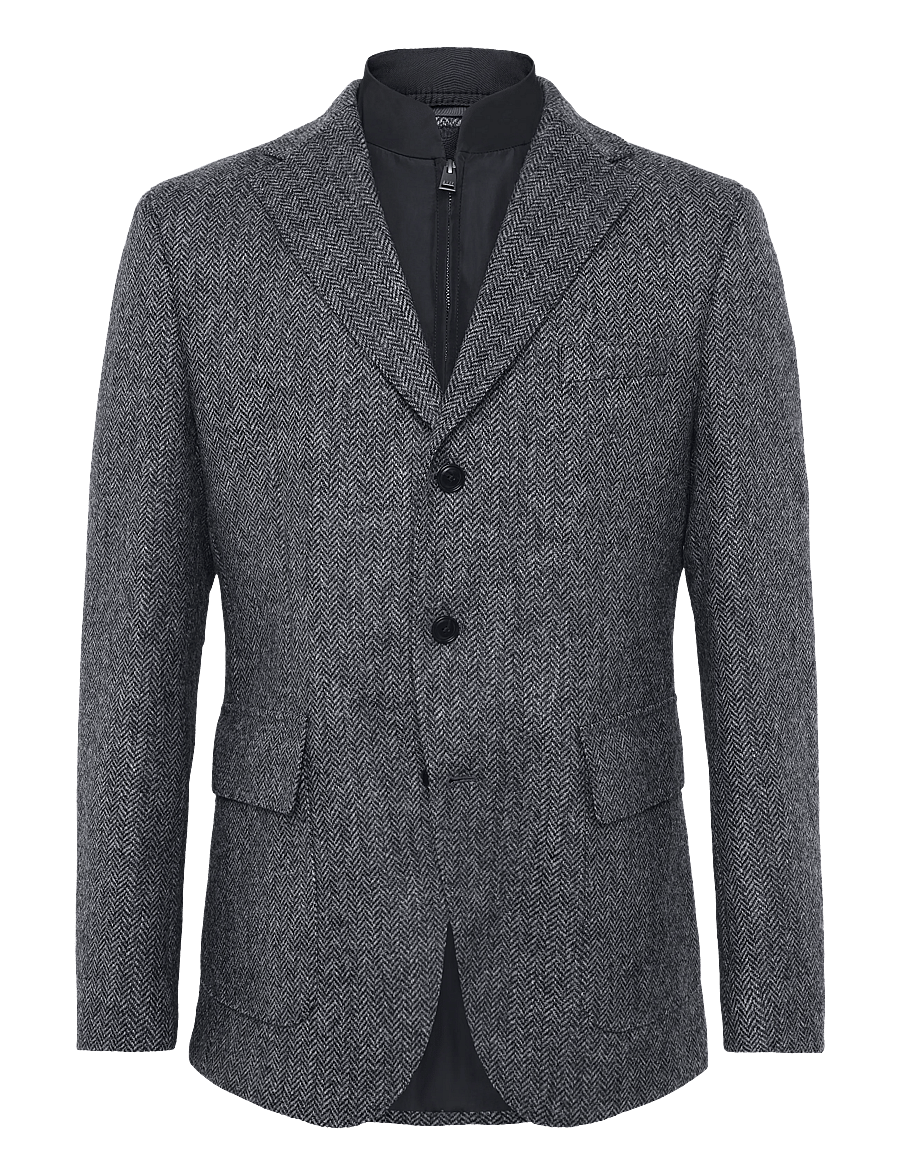 BOSS - H-Hutson-Bib-Fl-264 - einreiher - medium grey - 0