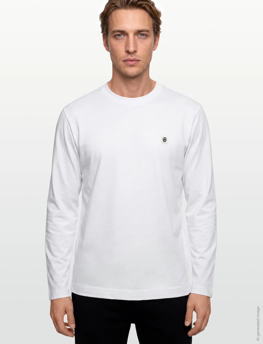 BOSS - Townley 01_TI - langärmelige t-shirts - white - 3