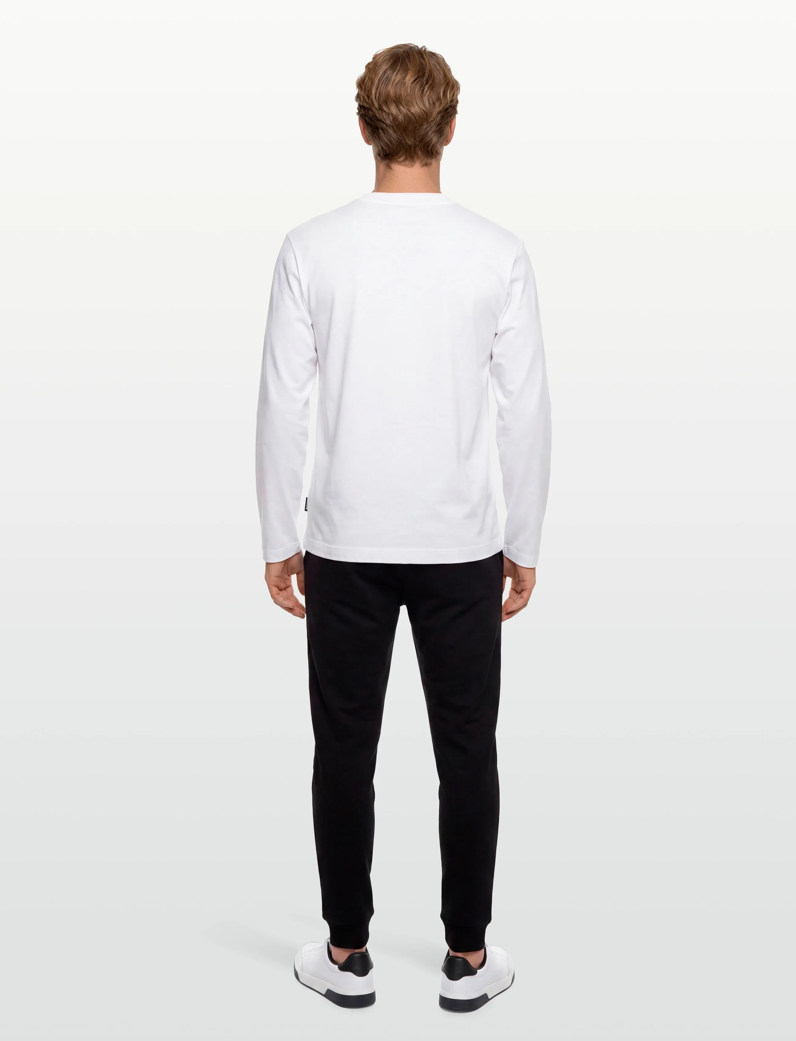 BOSS - Townley 01_TI - long-sleeved t-shirts - white - 4