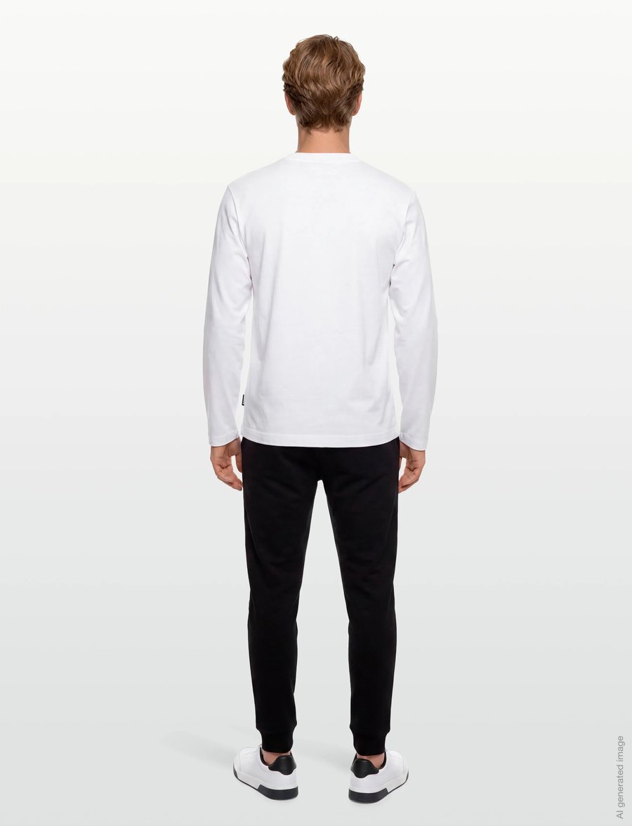 BOSS - Townley 01_TI - langärmelige t-shirts - white - 4