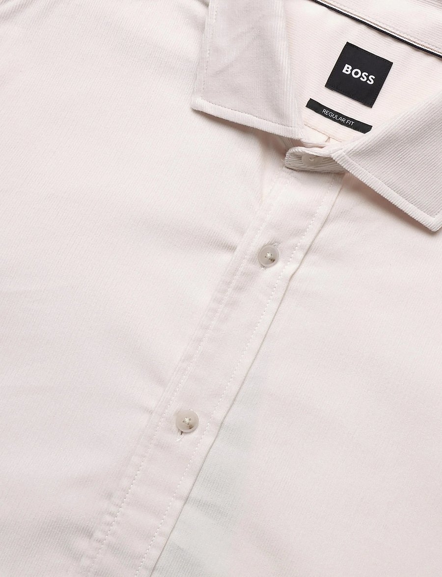 BOSS - H-LIAM-SP-C1-264 - cordhemden - open white - 2