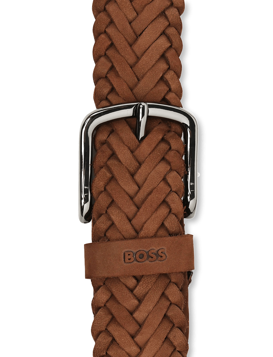 BOSS - Sash-NbW1_Sz35 - flettede bælter - medium brown - 2
