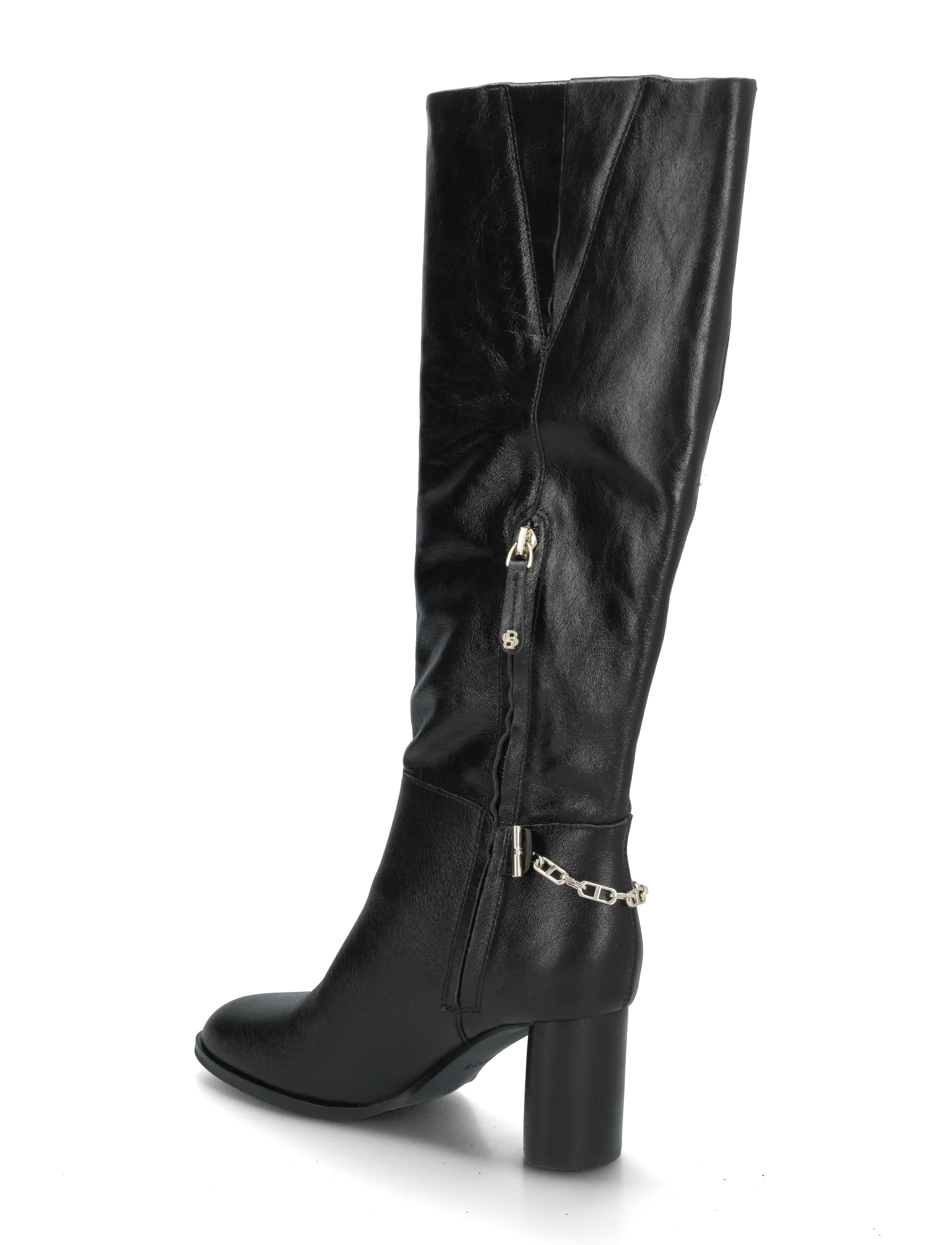 BOSS - Ninah_Boot70_LTCH - knähöga stövlar - black - 1