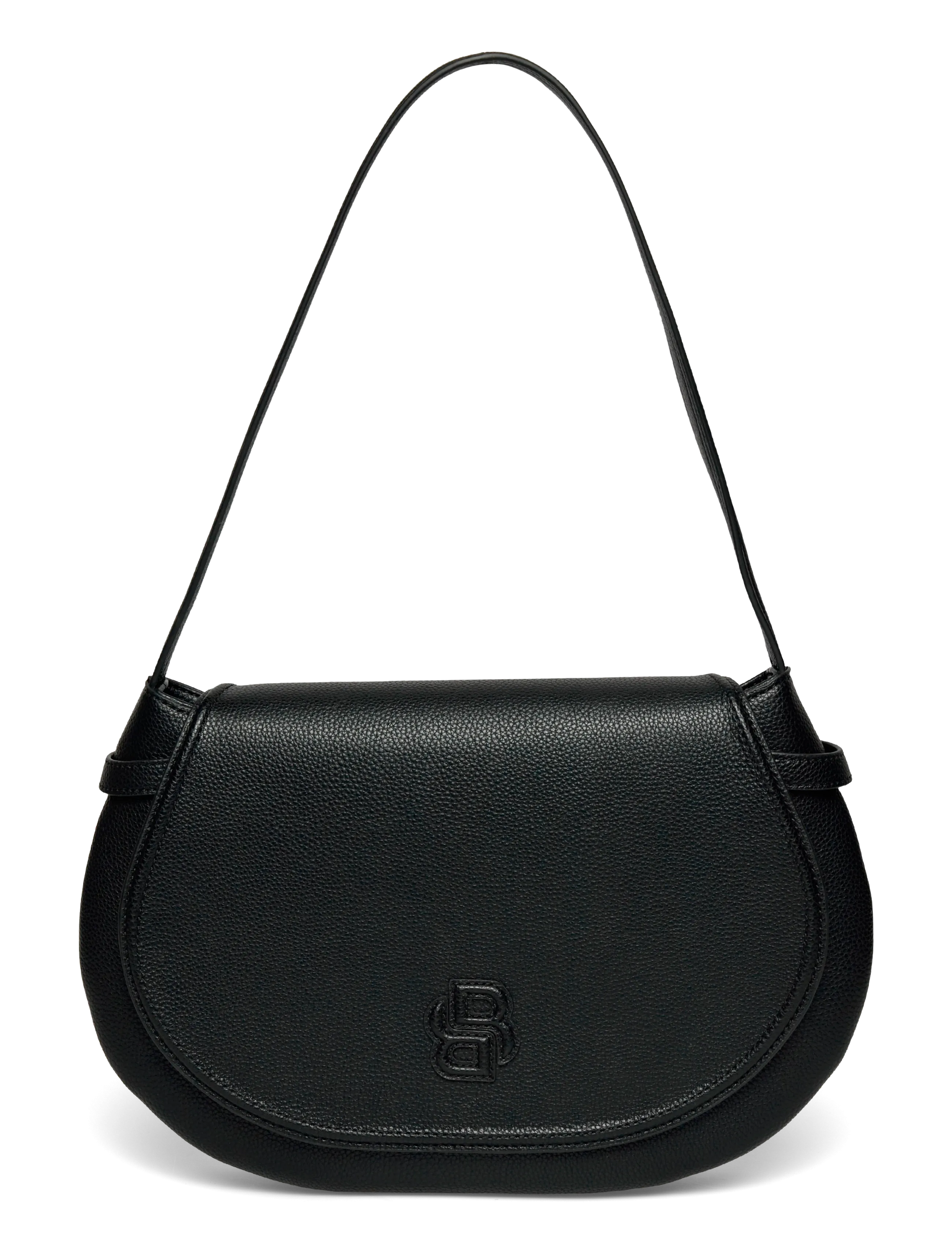 BOSS Anett Big Flap ShBag - Bags - BLACK / black