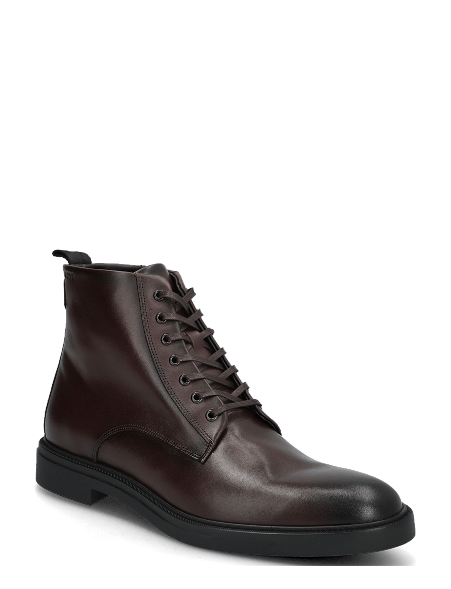 BOSS - Calev_Halb_lt - paeltega saapad - dark brown - 0