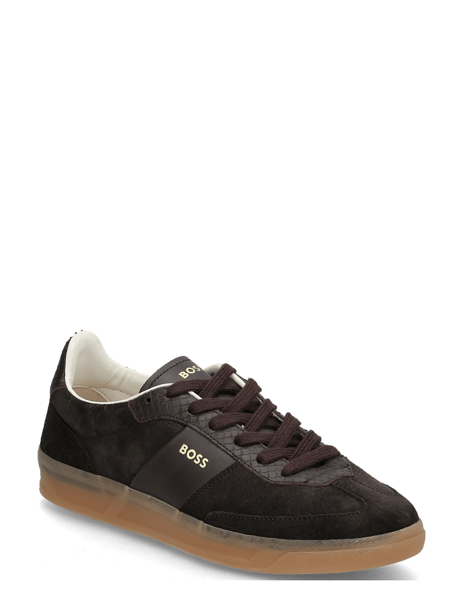 BOSS - Brenta_Tenn_sdltsn - niedrige sneaker - dark brown - 0