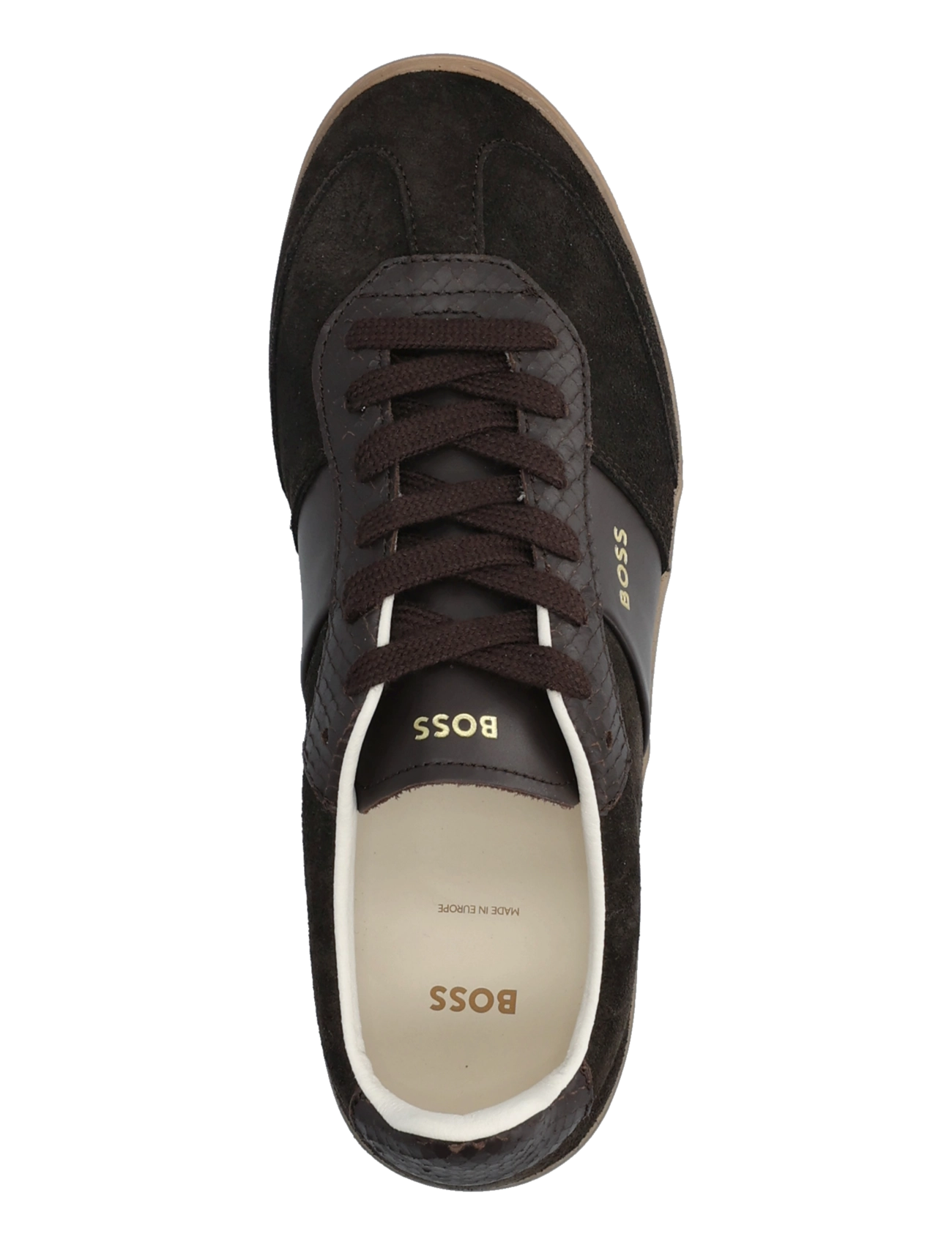 BOSS - Brenta_Tenn_sdltsn - niedrige sneaker - dark brown - 3