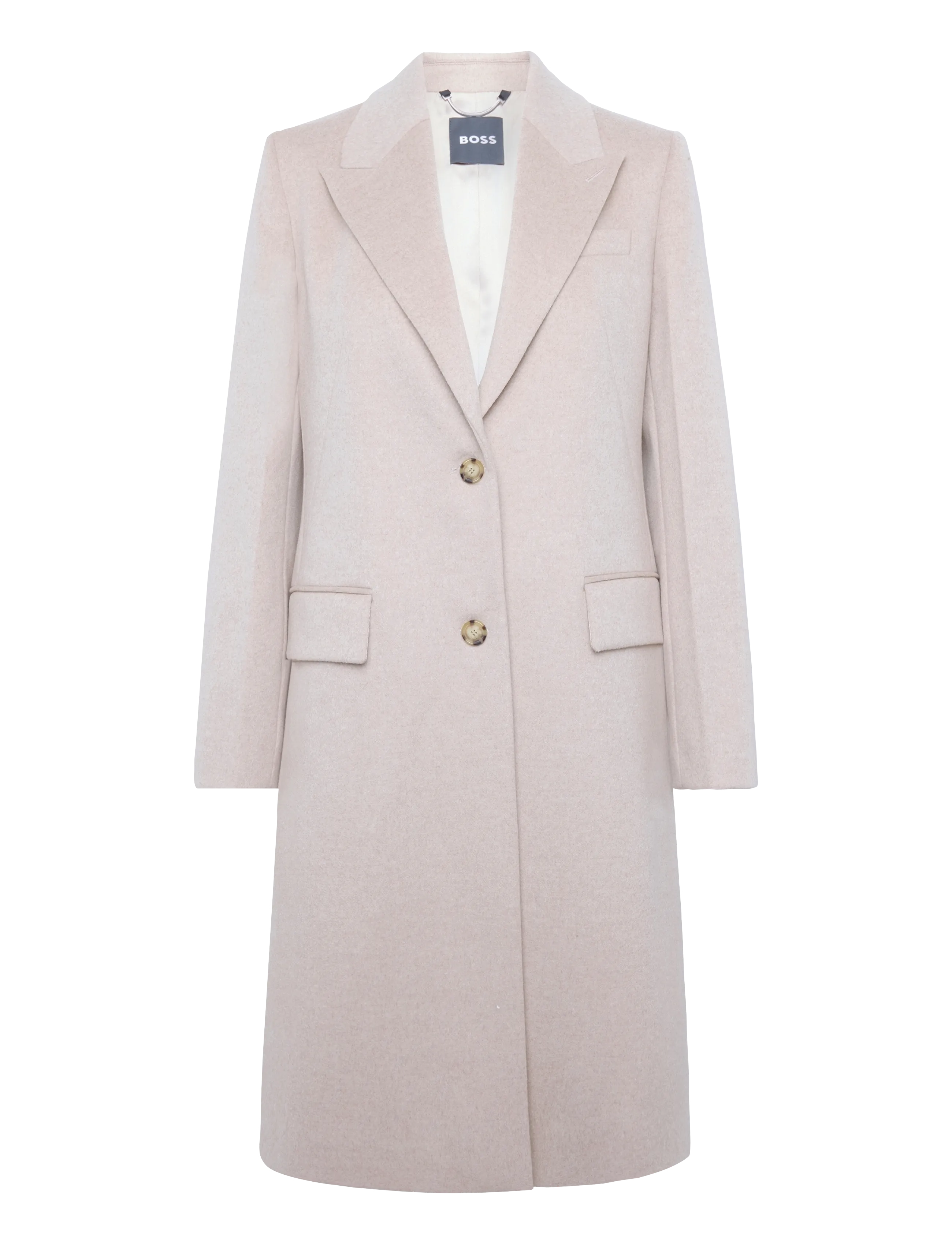 Single-breasted formal coat in wool 6