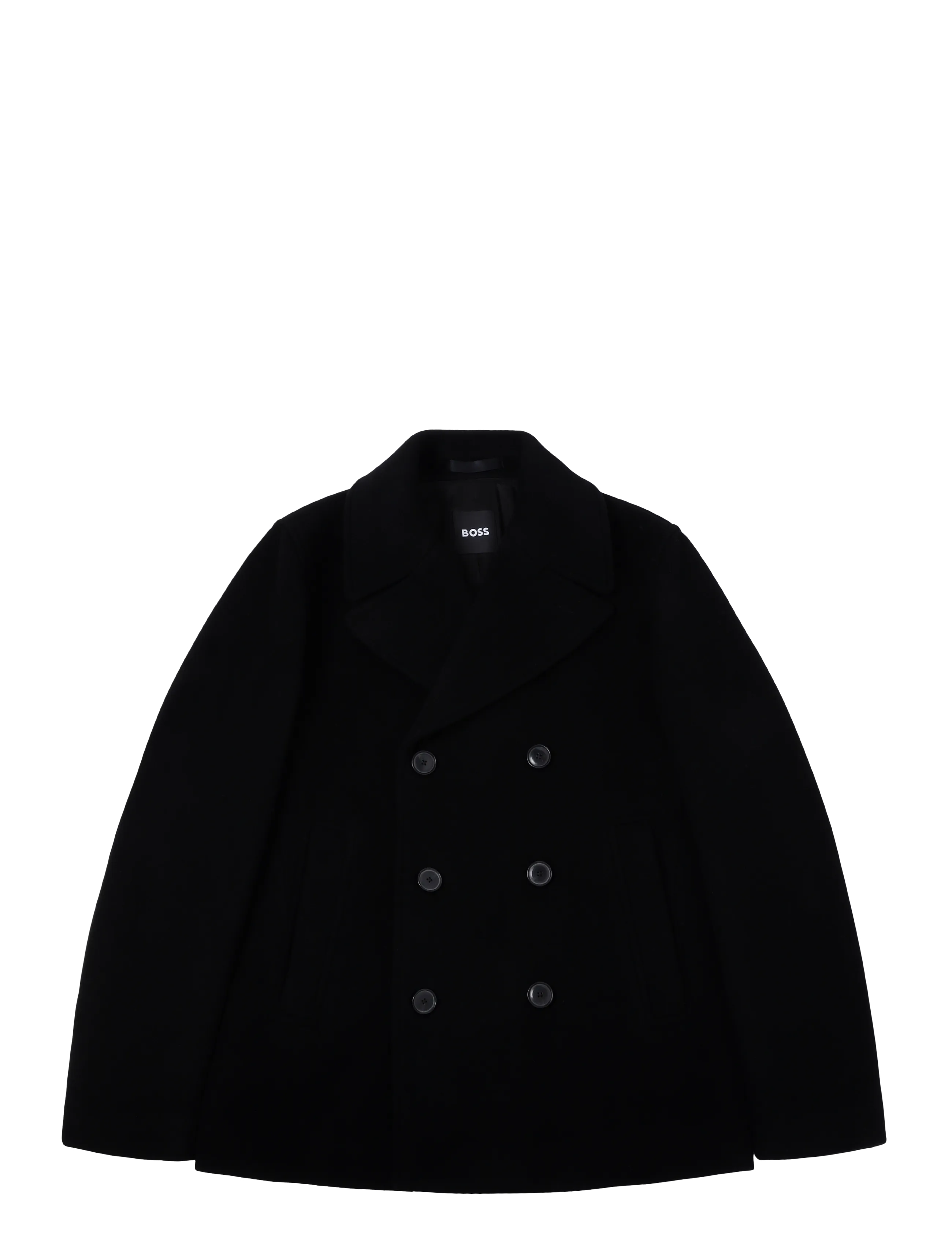 BOSS H-Hyde-Peacoat-264 - Streetstyle - BLACK / black