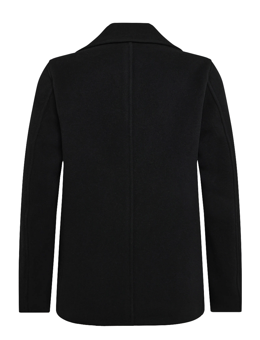 BOSS - H-Hyde-Peacoat-264 - uldfrakker - black - 1
