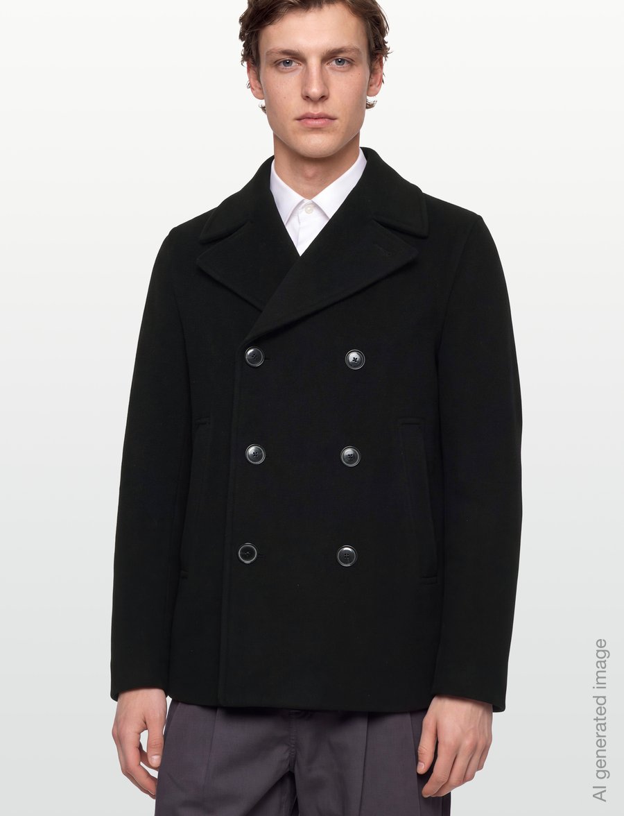 BOSS - H-Hyde-Peacoat-264 - winter jackets - black - 3