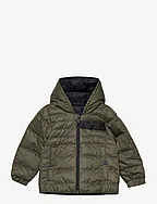 REVERSIBLE PUFFER JACKET - FOREST GREEN