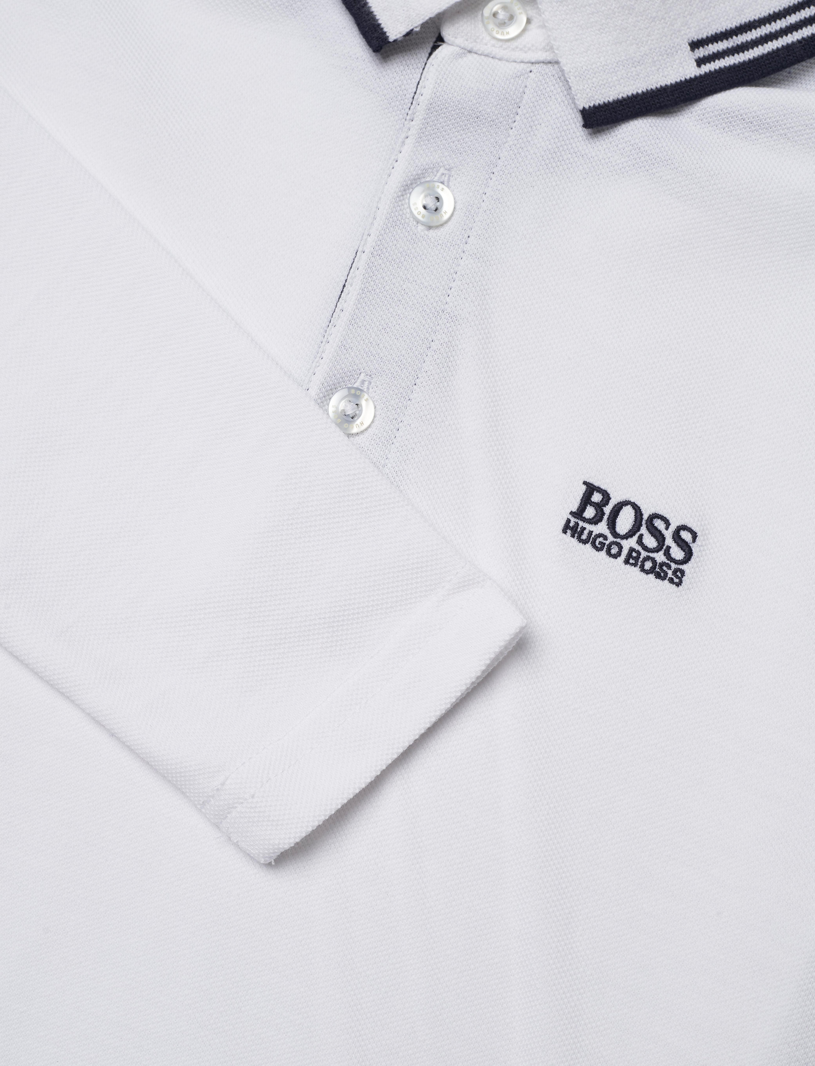 BOSS - LONG SLEEVE POLO - white - 2