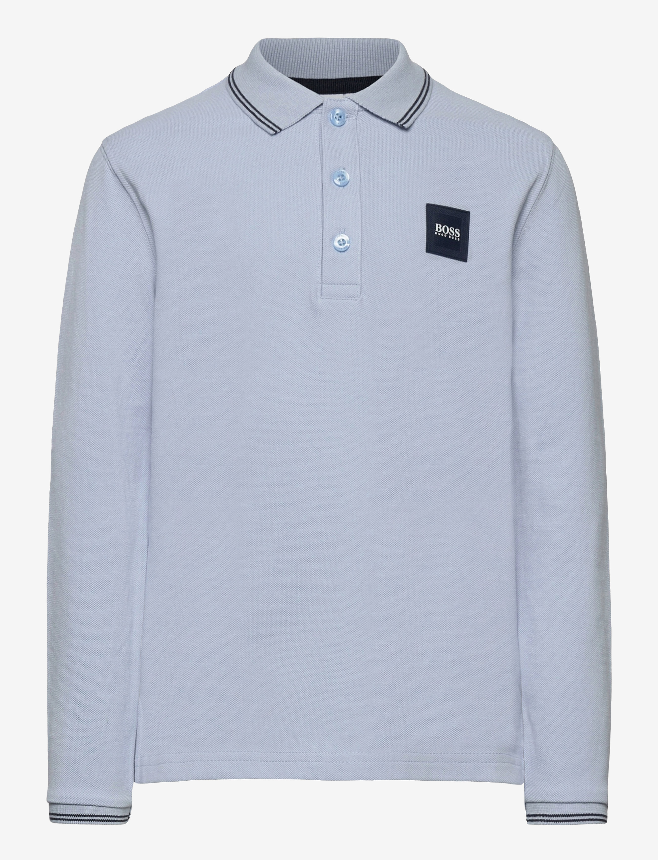 BOSS - LONG SLEEVE POLO - pale blue - 0