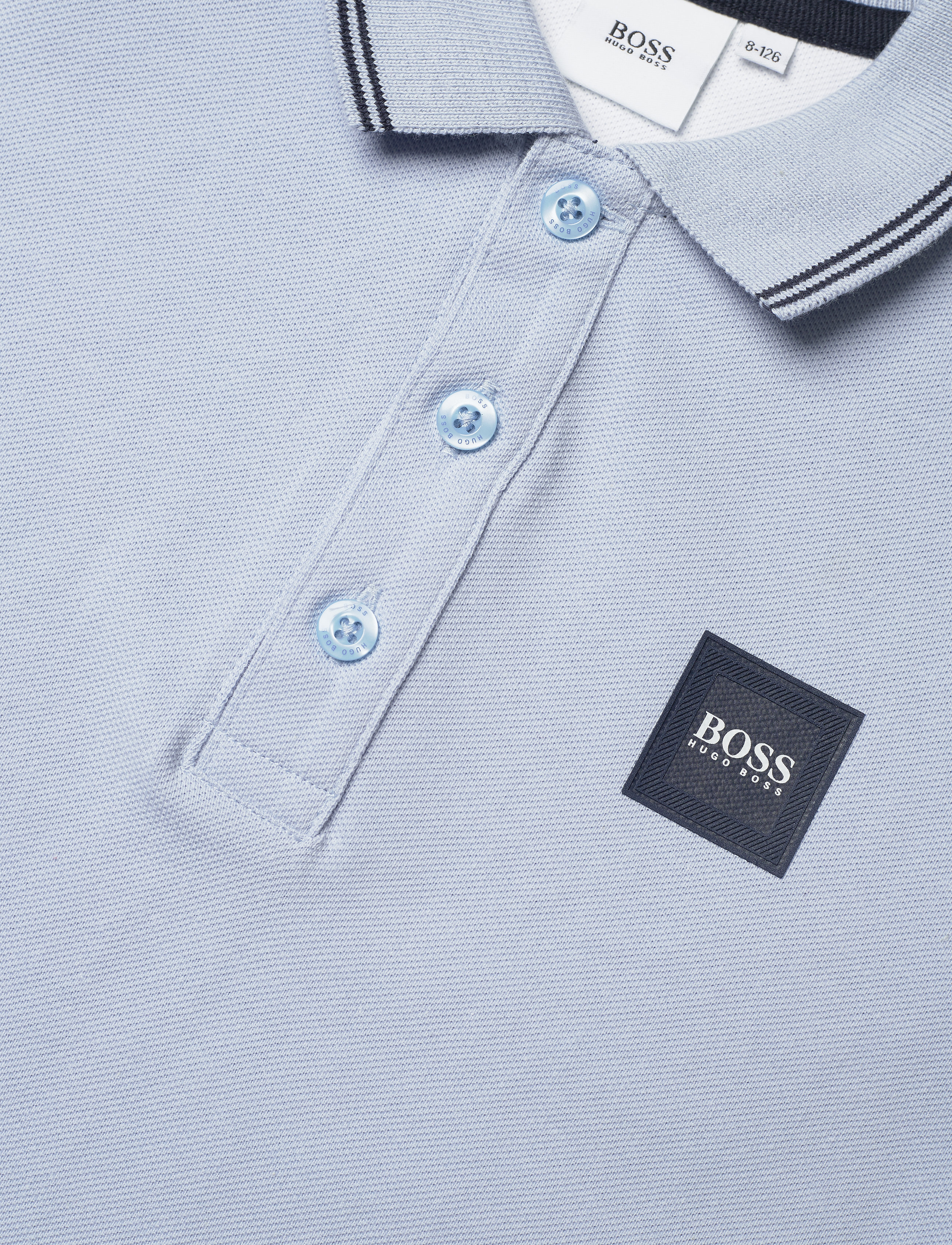BOSS - LONG SLEEVE POLO - pale blue - 2