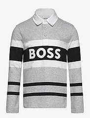 BOSS - LONG SLEEVE POLO - polo marškinėliai - chine grey - 0