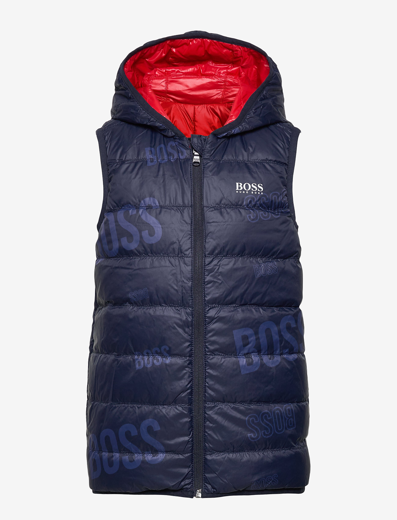 BOSS - REVERSIBLE PUFFER JACKET - red/blue navy - 1