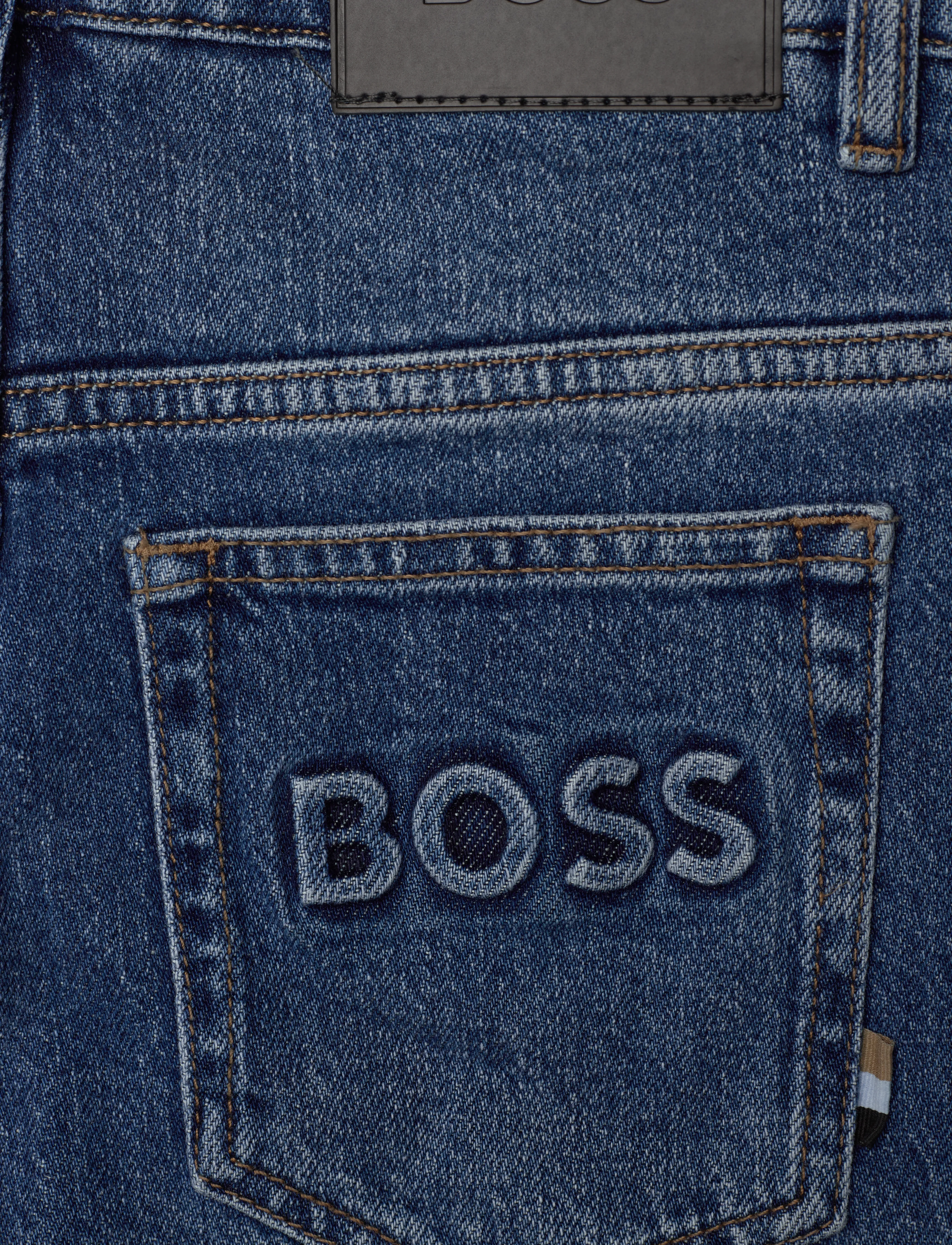 BOSS - DENIM TROUSERS - double stone + brush - 4